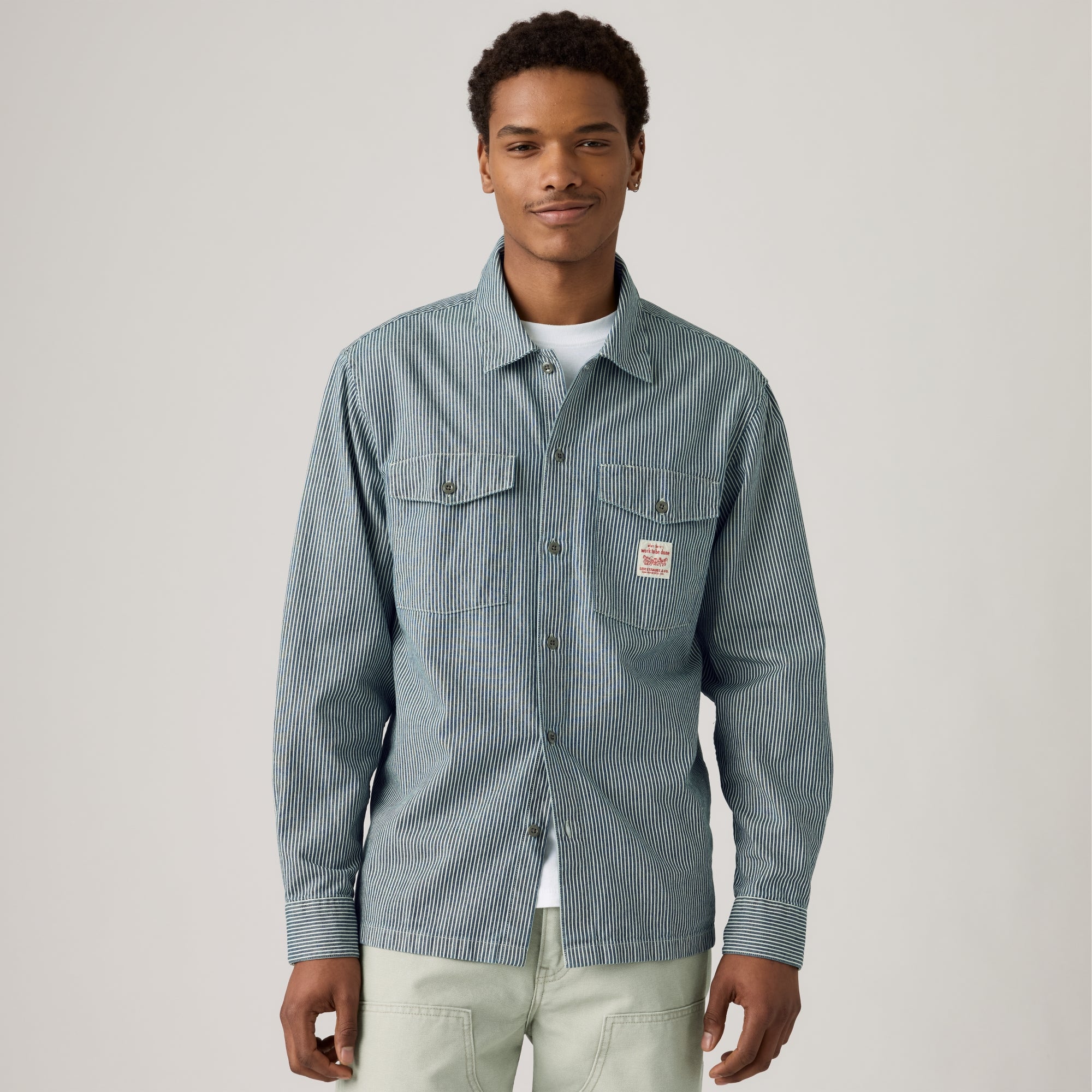 トップス echeveria Linen dot shirts OVY LEVI'S® MEN'S LONG-SLEEVE WORKER SHIRT - MULTI COLOUR