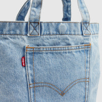 LEVI'S® WOMEN'S MINI TOTE - LIGHT INDIGO - FLAT FINISH