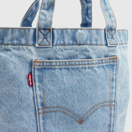 LEVI'S® WOMEN'S MINI TOTE - LIGHT INDIGO - FLAT FINISH