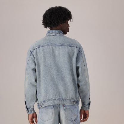 LEVI'S® MEN’S SUNRISE TRUCKER JACKET - MED INDIGO - WORN IN