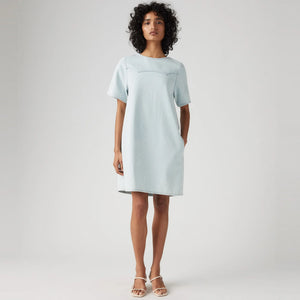 LEVI'S® WOMEN'S DENIM TEE DRESS - LIGHT INDIGO - FLAT FINISH