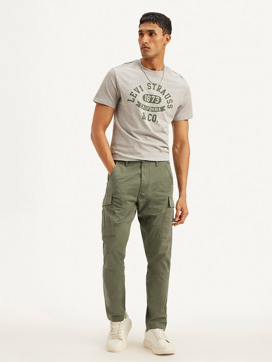 LEVI'S® MEN'S OLIVE RELAXED FIT CARGO TROUSERS - GREEN