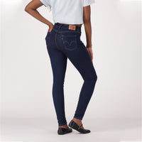 LEVI'S® WOMEN'S CURVY HIGH-RISE SUPER SKINNY  - DARK INDIGO FLAT FINISH