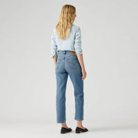LEVI'S® WOMEN'S RIBCAGE STRAIGHT ANKLE JEANS - MED INDIGO - WORN IN