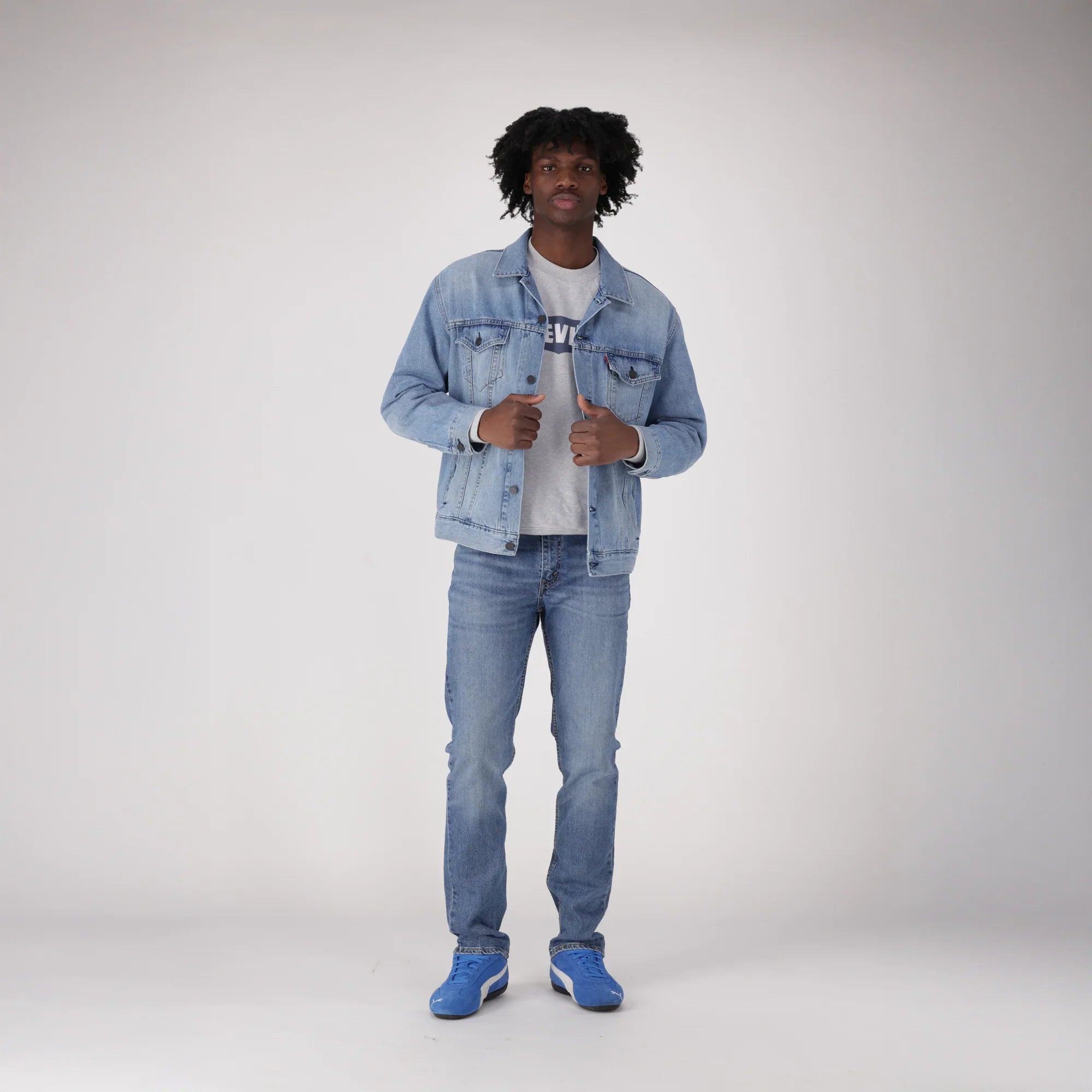 LEVI'S® MEN'S 511™ SLIM JEANS - MED INDIGO - WORN IN