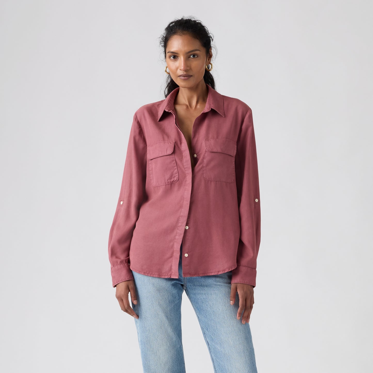LEVI'S® WOMEN'S ELAINE UTILITY SHIRT - PINK