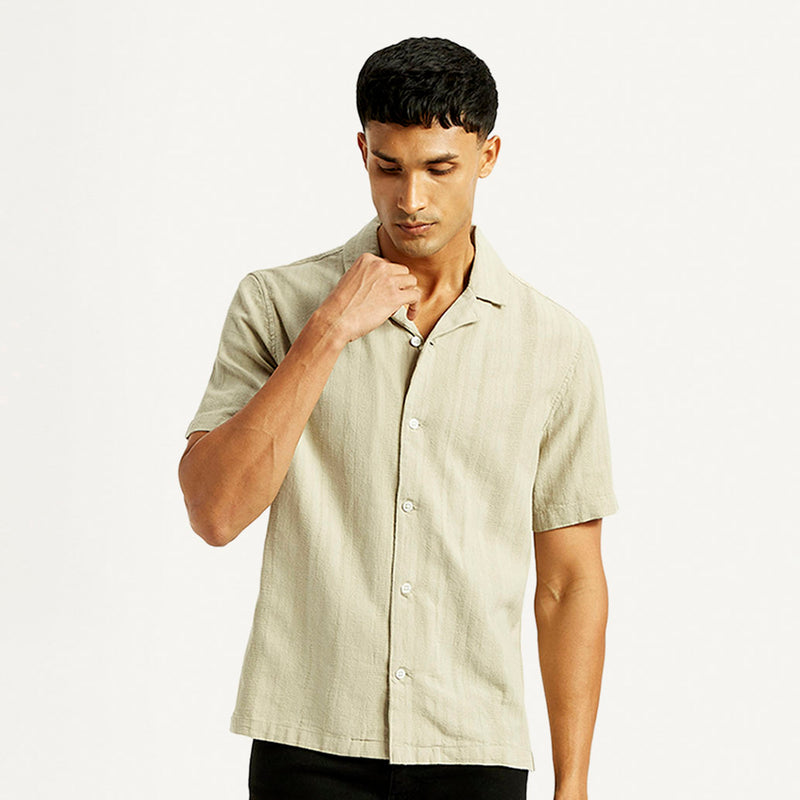 LEVI'S MEN SELF DESIGN SLIM FIT POLO T-SHIRST