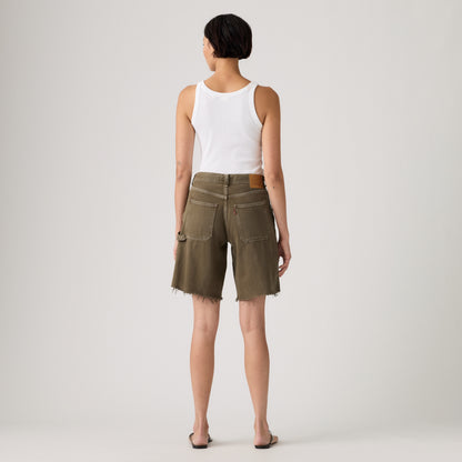 LEVI'S® WOMEN'S BAGGY DAD UTILITY SHORTS - BROWN