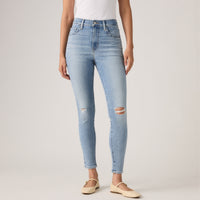 LEVI'S® WOMEN'S 720 HIGH-RISE SUPER SKINNY JEANS - MED INDIGO - WORN IN