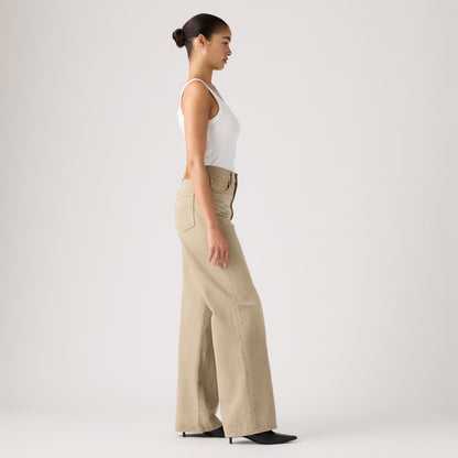 LEVI'S® WOMEN'S RIBCAGE WIDE-LEG JEANS - TAN