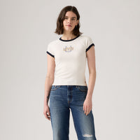 LEVI'S® WOMEN'S GRAPHIC RILEY RAGLAN TEE - WHITE