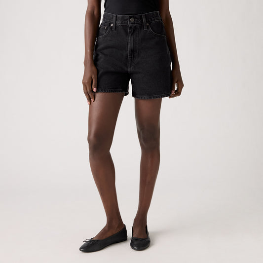 LEVI'S® WOMEN'S CINCH MID-THIGH SHORTS - BLACK