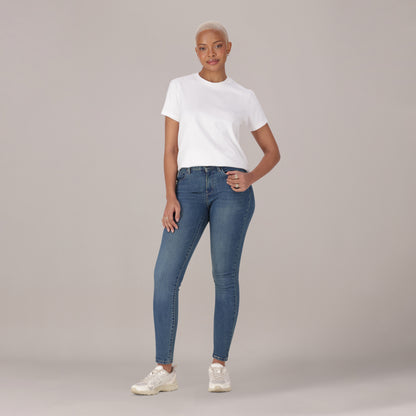 LEVI'S® WOMEN'S CURVY SUPER SKINNY  - MED INDIGO - WORN IN