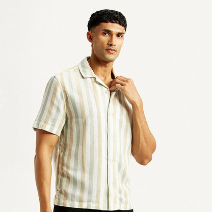 Levi's® Mens Slim Fit Resort Collar Linen Shirt