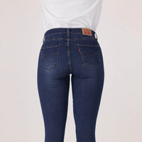 LEVI'S® WOMEN'S CURVY SUPER SKINNY  - DARK INDIGO - WORN IN