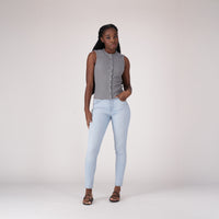 LEVI’S® WOMEN'S 721 HIGH-RISE SKINNY JEANS - LIGHT INDIGO - WORN IN