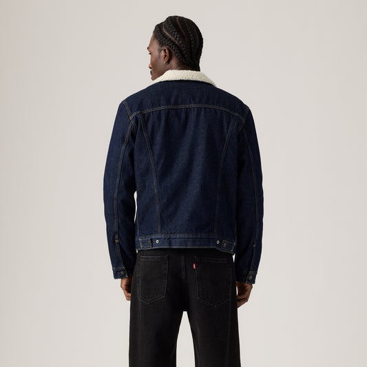 LEVI'S® MEN'S TYPE III SHERPA TRUCKER JACKET - BLUE