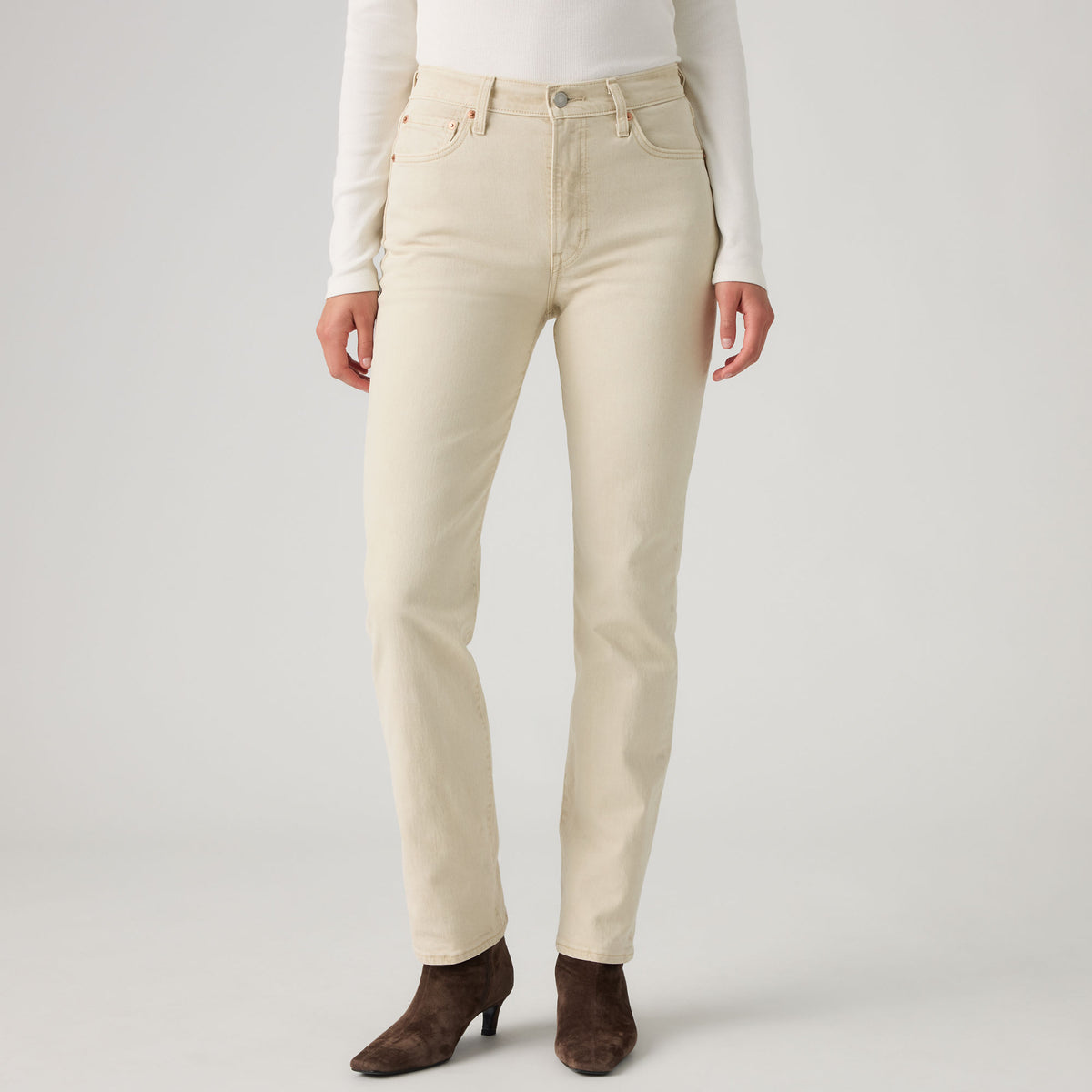 LEVI'S® WOMEN'S RIBCAGE SLIM JEANS - NEUTRAL