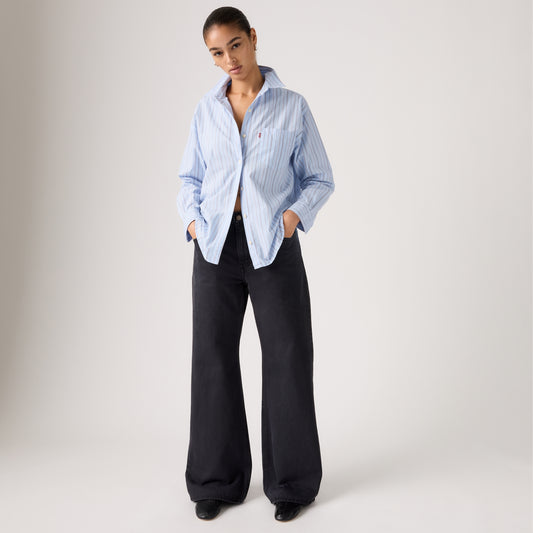 LEVI'S® WOMEN'S LOOSE BOOT JEANS - MED INDIGO - WORN IN