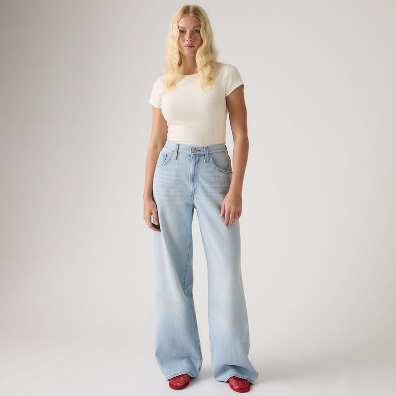 Levi's® Women's Cinch Wide Leg Jeans - Med Indigo - Worn In