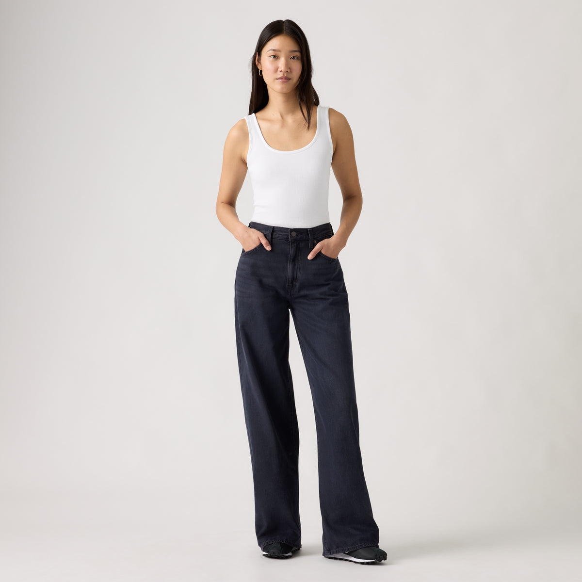 Levi's® Women's Cinch Wide-Leg Jeans - Dark Indigo - Worn In