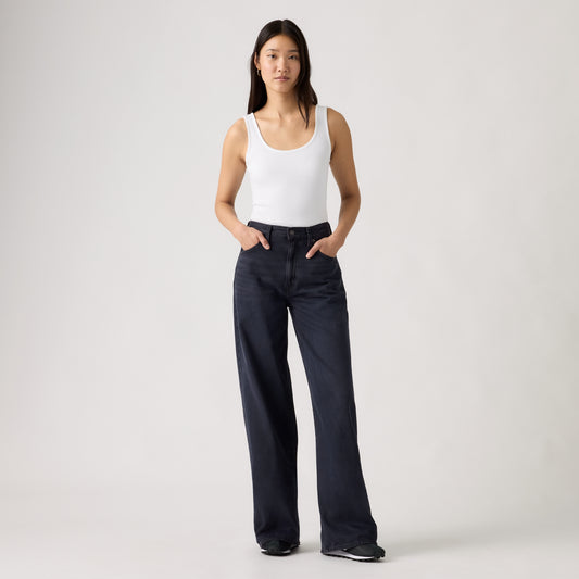 Levi's® Women's Cinch Wide-Leg Jeans - Med Indigo - Worn In