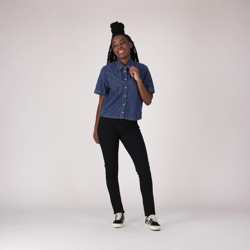 LEVI'S® WOMEN'S JEGGINGS - DARK INDIGO - FLAT FINISH