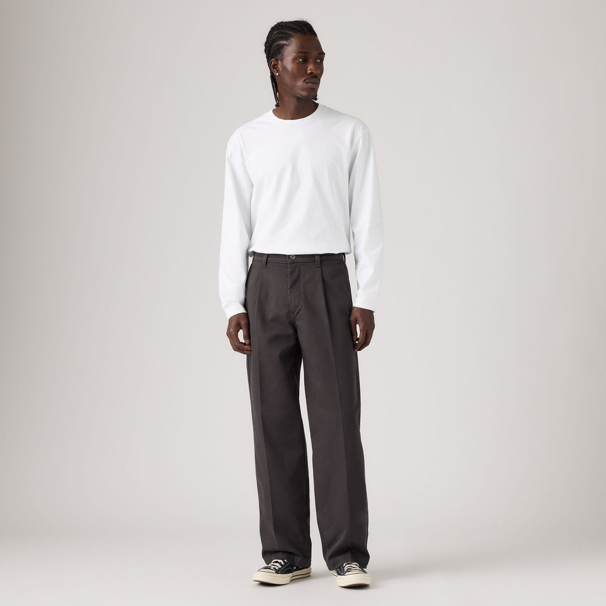 LEVI'S® MEN'S LOOSE PLEATED WORK CHINOS - GREY