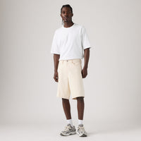 LEVI'S® FRANCE FOOTBALL 478 BAGGY SHORTS - LIGHT INDIGO - WORN IN