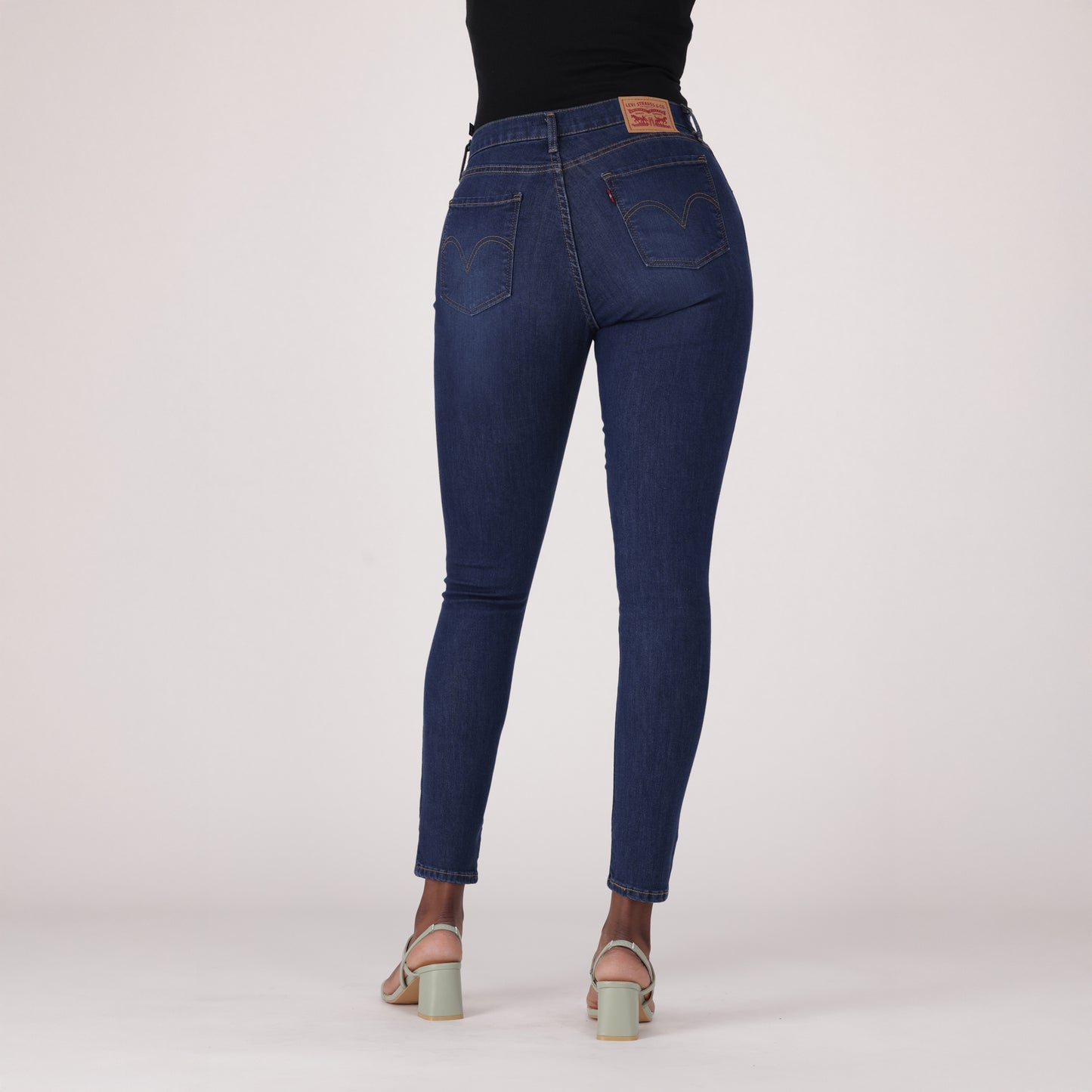 LEVI'S® WOMEN'S CURVY HIGH-RISE SUPER SKINNY - DARK INDIGO - WORN IN