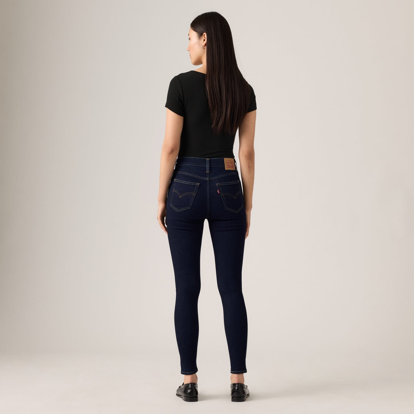 LEVI'S® WOMEN'S 720 HIGH-RISE SUPER SKINNY JEANS - DARK INDIGO FLAT FINISH