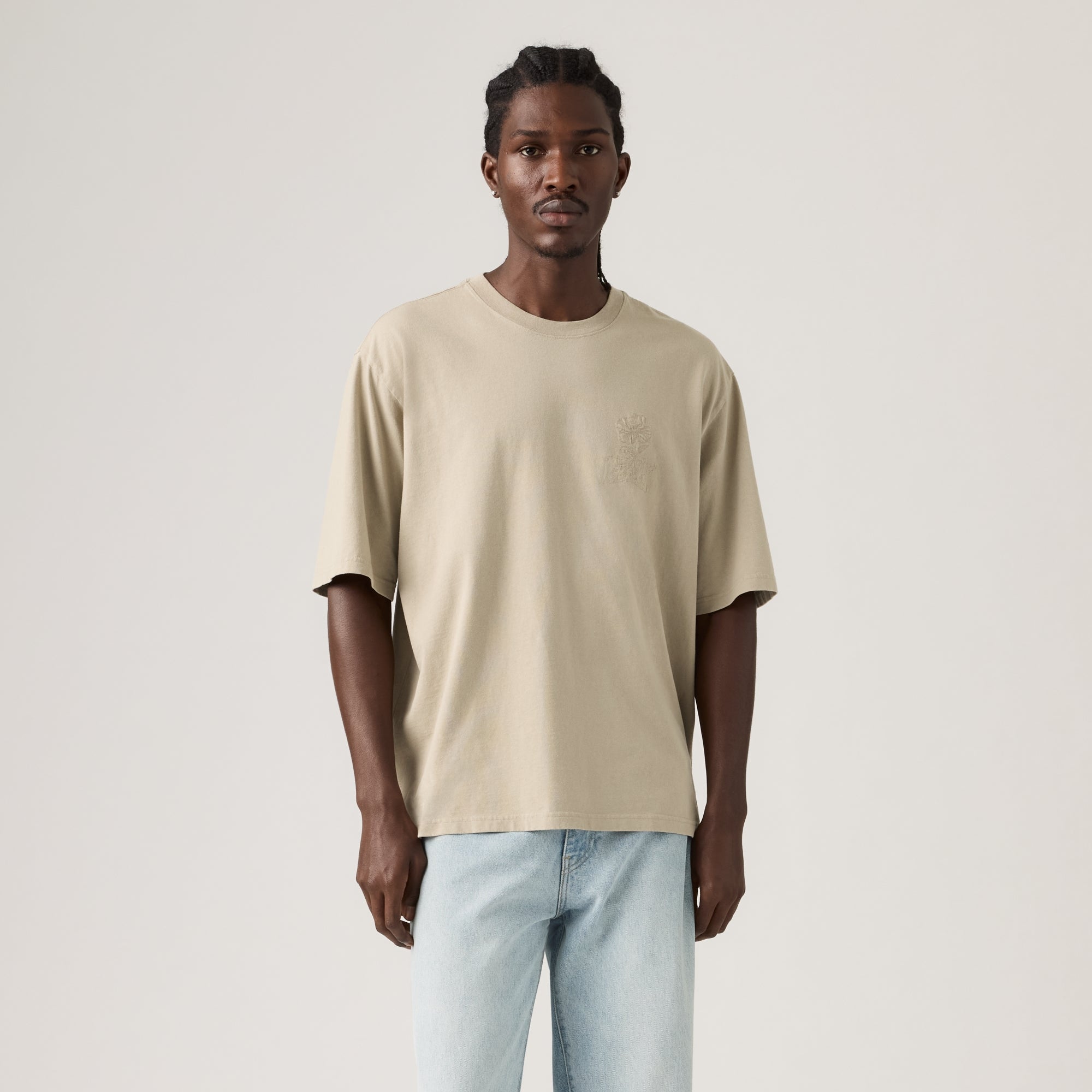 LEVI'S® MEN'S HALF-SLEEVE T-SHIRT - TAN