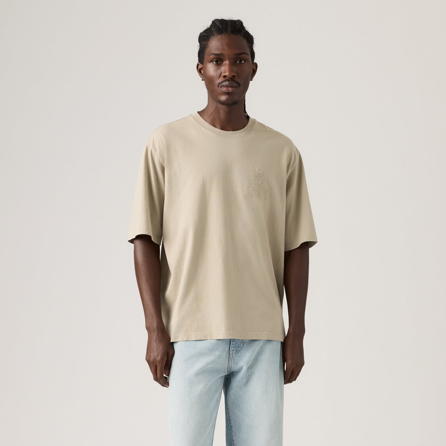 LEVI'S® MEN'S HALF-SLEEVE T-SHIRT - TAN