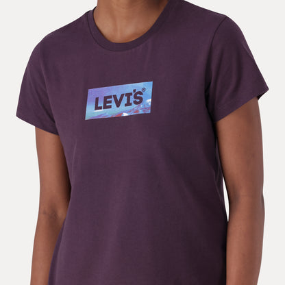 THE PERFECT TEE ZA AURORA PHOTO HL FILL- PURPLE