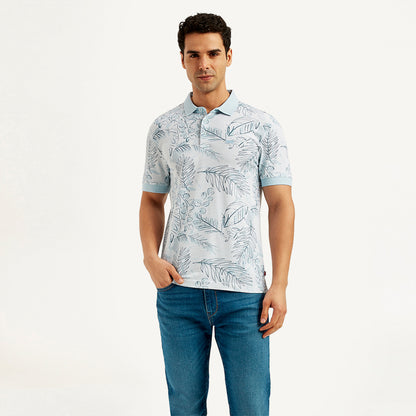 LEVI’S® MEN'S PRINTED SLIM FIT POLO T-SHIRT - BLUE