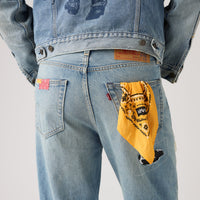 LEVI'S® X TOY STORY MEN'S 568 LOOSE JEANS - MED INDIGO - WORN IN