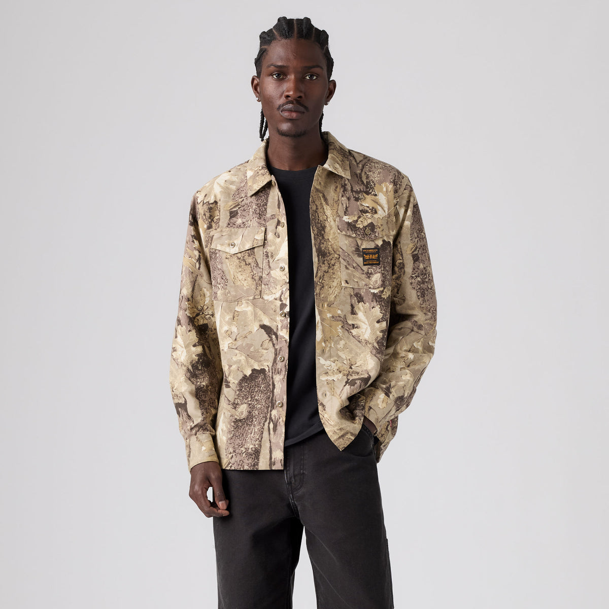 LEVI'S® MEN'S LONG-SLEEVE WORKER SHIRT - MULTI-COLOR