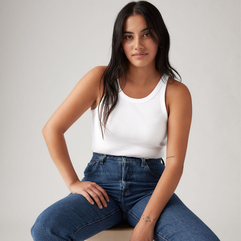 LEVI'S® WOMEN'S ESSENTIAL RACER TANK - NEUTRAL