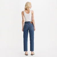 LEVI’S® WOMEN’S 501® ORIGINAL LIGHTWEIGHT CROPPED JEANS - MED INDIGO - WORN IN
