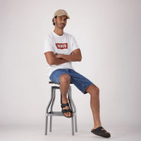 LEVI'S® MEN'S 405 STANDARD SHORTS - MED INDIGO - WORN IN