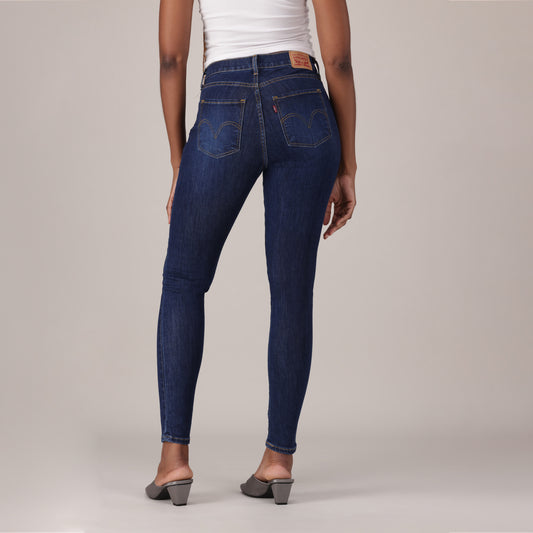Levis® Women's Curvy High-Rise Super Skinny - Med Indigo - Worn In