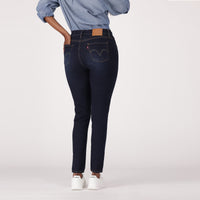 LEVI'S® WOMEN'S CURVY HIGH-RISE SUPER SKINNY  - DARK INDIGO  WORN IN