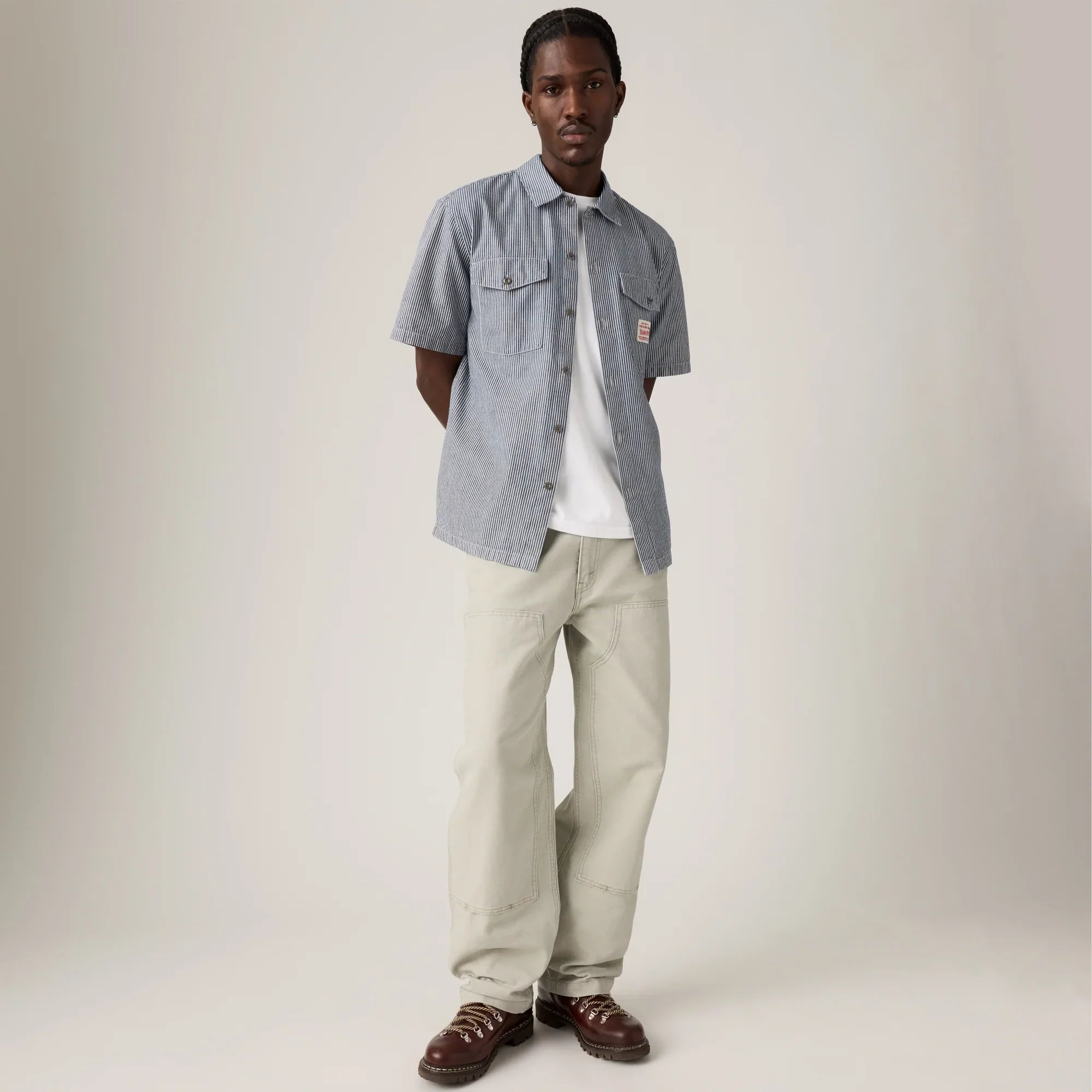 LEVI'S® MEN'S 568™ LOOSE STRAIGHT DOUBLE-KNEE CARPENTER - GREY