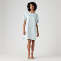 LEVI'S® WOMEN'S DENIM TEE DRESS - LIGHT INDIGO - FLAT FINISH