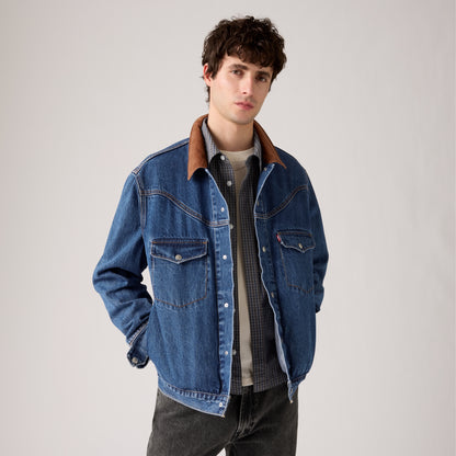 LEVI'S® MEN'S WESTERN SHORTHORN TRUCKER JACKET - BLUE