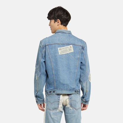 LEVI'S® MEN'S TRUCKER JACKET - MED INDIGO - WORN IN