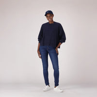 LEVI'S® CURVY SUPER SKINNY - DARK INDIGO - WORN IN