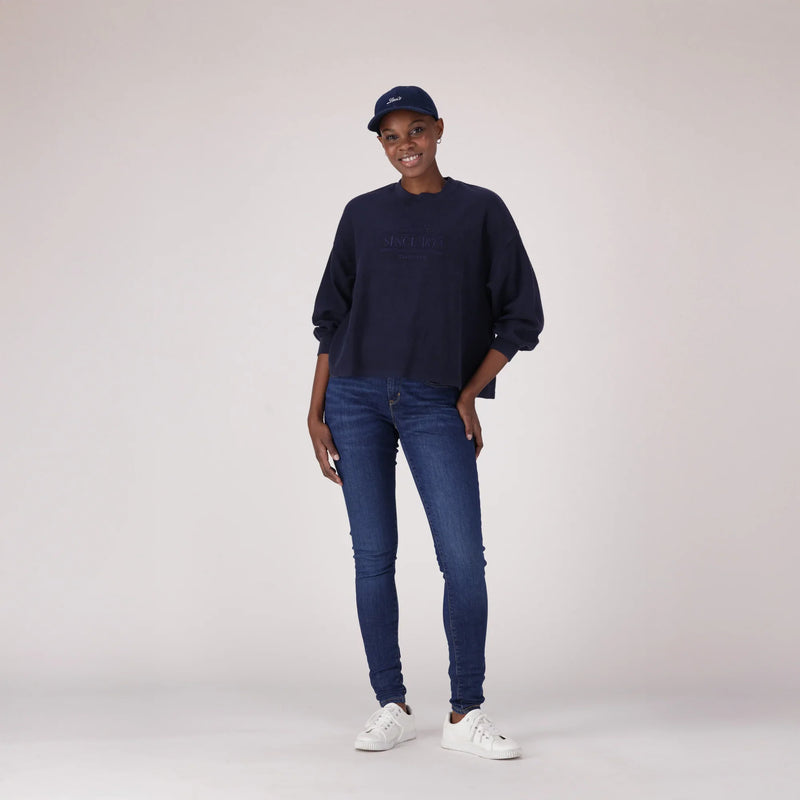 LEVI'S® CURVY SUPER SKINNY - DARK INDIGO - WORN IN