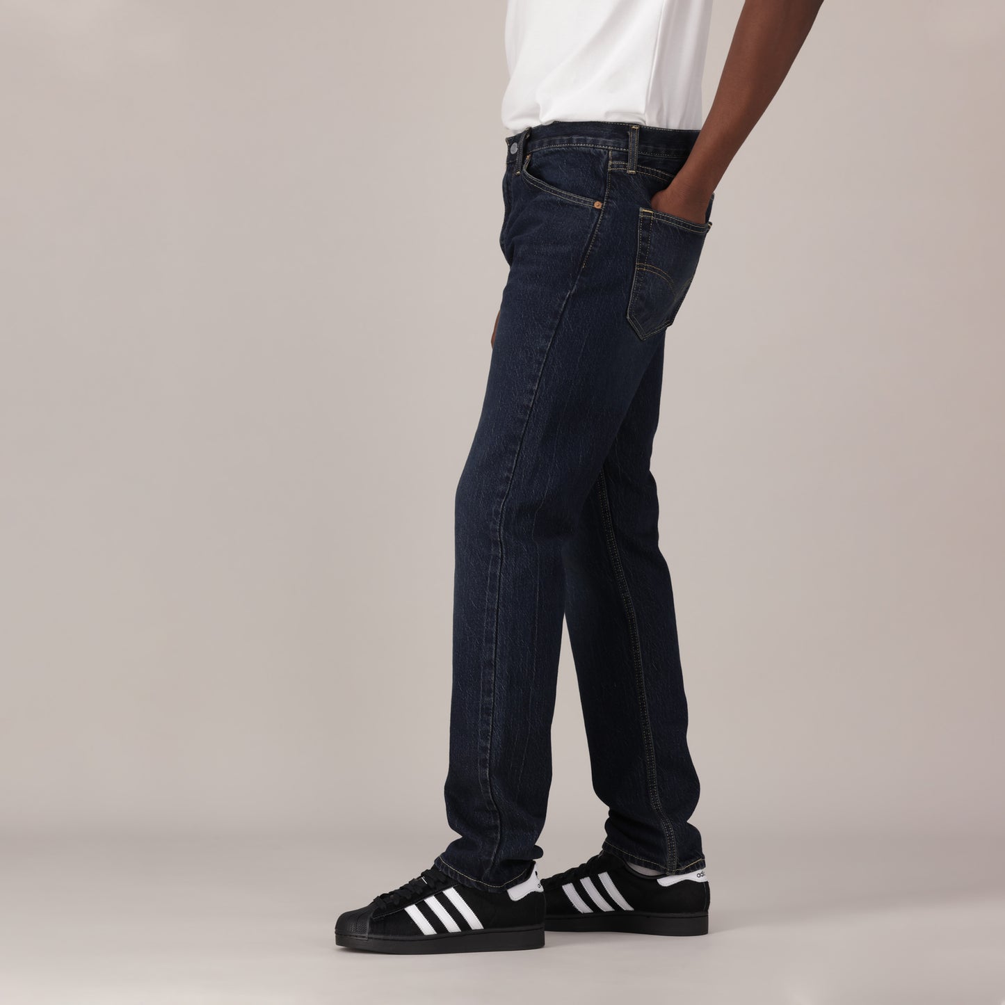 LEVI'S® MEN'S 518™ SLIM JEANS - DARK INDIGO - WORN IN