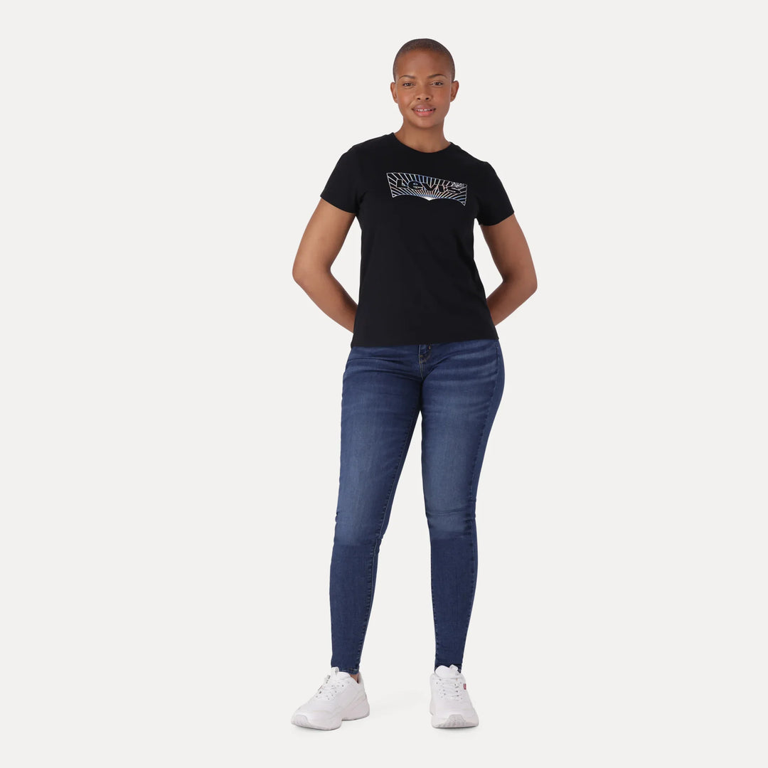 Stretch Jeans Levi Curvy Jeans Women's 710 Black Skinny Fit Mid